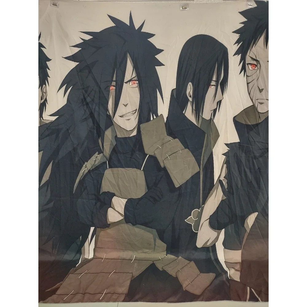 Naruto Shippuden Uchiha Clan Wall Tapestry Sasuke Itachi Madara Obito Shisui Art